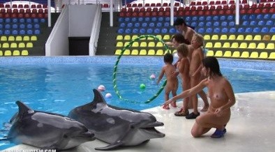 Dolphin Day Delights 1 - Supporters of naturism live in harmony with nature