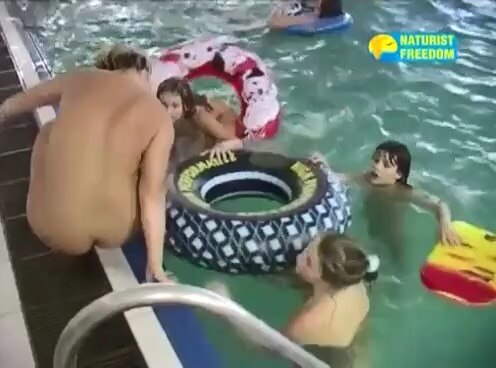 Naturist Freedom Full Pool - Taking off ones clothes is a way to strengthen inner harmony