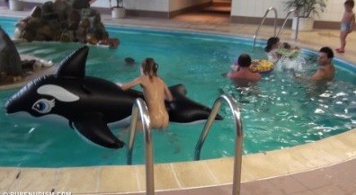 Naturism - Indoor dolphin ride Full HD upd - The Theory and Practice of Naturism