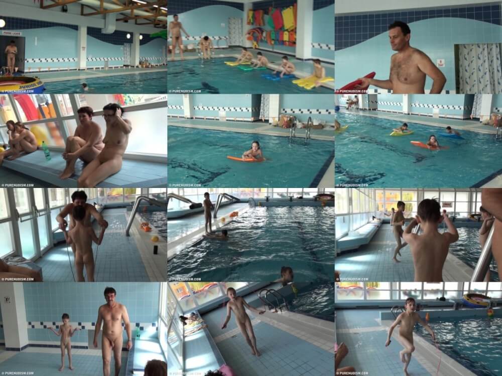 Poolside activities 2 Full HD - Overcoming inhibitions is one of the goals of nudism