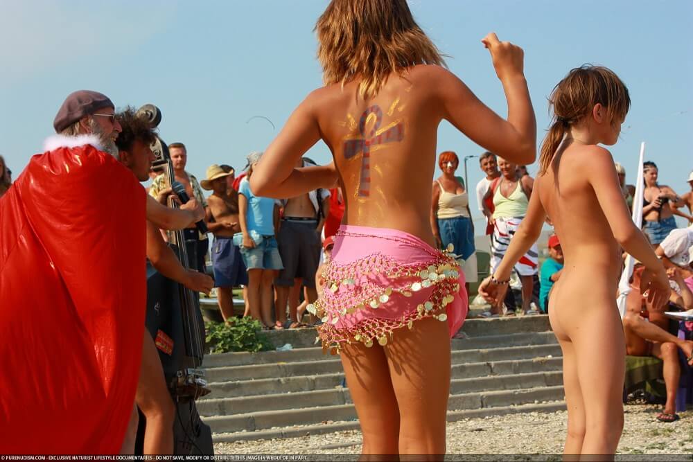 Colorful Carnival Dancing photos - Naturist Club: Exclusive Content