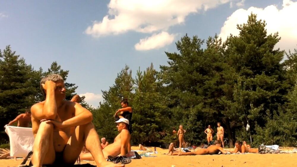 Nudist camping in the forest video HD - Visit a nudist beach